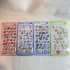 たまごっち 3D STICKERS ボンボンドロップシール風 4種セット