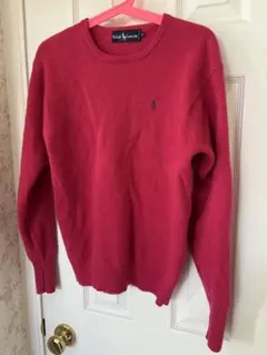 90's Ralph Lauren M ピンクニット　セーター