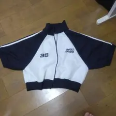 半袖　トップス　ネイビー×白のサムネイル