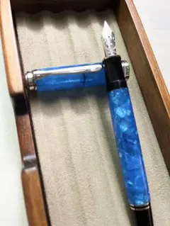 モンブラン ボールペン ボエム シャークスキン ブルー - メルカリ