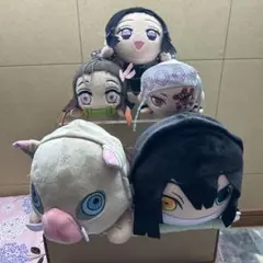 鬼滅の刃 寝そべりぬいぐるみ 5体セット 札付き含む　アミューズメント品