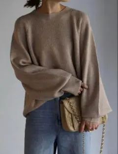 【新品】(ラグべ)BONJOUR SAGAN ラグランスリーブニット