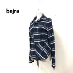 美品 bajra フリンジジャケット size2 ネイビー チェック y2kのサムネイル