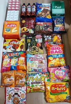 カルビー、森永、お菓子 激安 おっとっと じゃかビー ポテロング 計74
