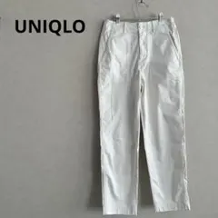 UNIQLO ユニクロ　ベイカーパンツ ホワイトのサムネイル