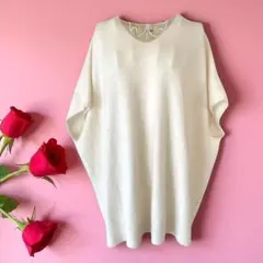 snidel オフショルダー　オーバーサイズ ポンチョ　オフホワイト