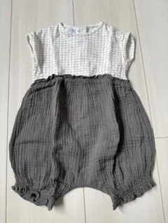 ZARA チェック柄ロンパース 1-3ヶ月