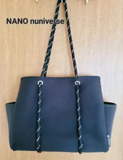 【NANO universe】ナノユニバース トートバッグ ブラック 大きめのサムネイル