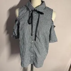 BYE BYE バイバイ　チェックシャツ　Mサイズのサムネイル