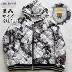 美品　ジャックバニー　中綿　花柄　総柄　パーカー　ジャケット　L　サイズ２