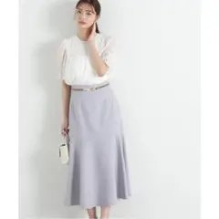 新品タグ付き！PBD　ハイウエストマーメイドスカート 　ブルー