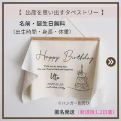 ゆうパケット⌇ 名入れ無料　バースデータペストリー　タペストリー　誕生日飾り