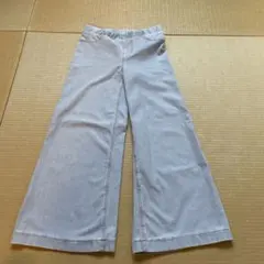 H&M ライトブルーワイドパンツ 110cm