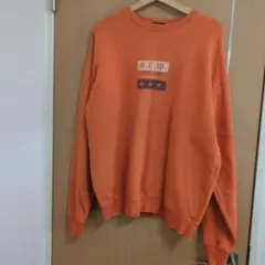 オールドユニクロ　90s 00s　紺タグ　スウェット　XL オレンジ