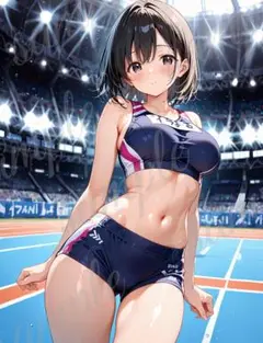 b556 かわいい イラスト アニメ A4ポスター