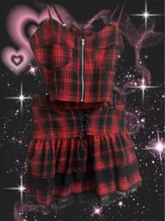 ミサミサ風コスプレ、チェック、ワンピース