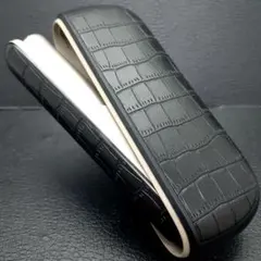 ★ アイコス イルマ i ケース iqos iluma 用 クロコ 黒２