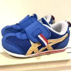 アシックス　asics ベビーシューズ　アイダホ　フランス　14.5cm 青