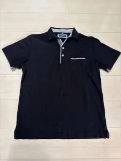 Navy 黒 ポロシャツ Lのサムネイル