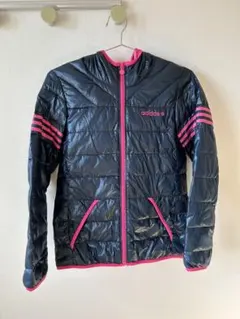 adidas ウィンドブレーカー L ネイビー/ピンク