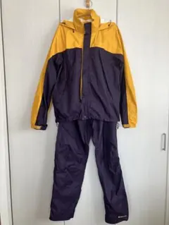 Columbia レインスーツ(上下セット) イエロー/パープル