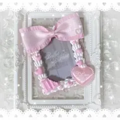 【332】B8 トレカケース レースデコ ホイップデコ 【白 ピンク】