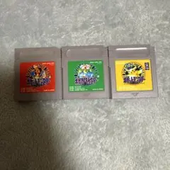 ポケットモンスター 赤・緑・黄3本セット