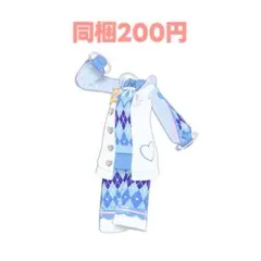 アイプリバース バレンタインクッキークールホワイトブルー ワンピ