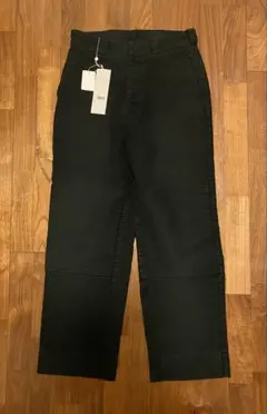 直営限定25AW新品COMOLIモールスキンダブルニーパンツ　フェードブラック