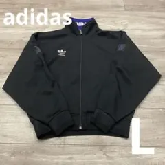 adidas 黒 トラックジャケット ジャージ 90s 古着 L
