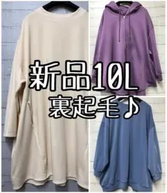新品☆10L♪裏起毛3枚セット♪チュニック・パーカー・トレーナー♪☆c881