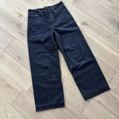 SLOBE IENA LE DENIM デニムバギーパンツ38 ネイビーのサムネイル