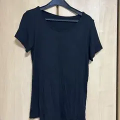 ブラトップ　半袖　カップ付き　L 黒　ブラック　匿名配送