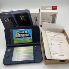 Newニンテンドー3DS LL メタリックブルー 美品 完品 ACアダプター付