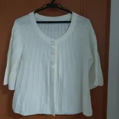 ROPÉ ホワイトカーディガン 半袖