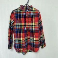 RALPH LAUREN キッズ 長袖チェックネルシャツ