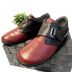 TowerBrand◾️コンフォートシューズ◾️RED×BROWN◾️23cm◾️4E