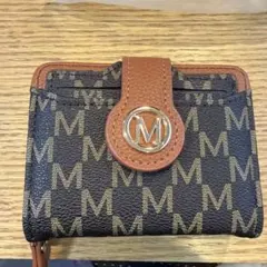 Mロゴ 二つ折り財布 カードケース付き