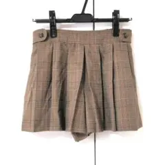 OLIVE des OLIVE チェックキュロットミニスカート