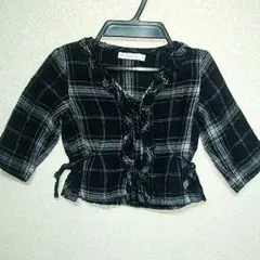 sale!!★日本製 KP(ニットプランナー) チェックブラウス★