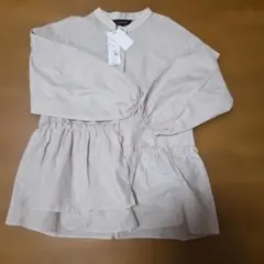 GALLORIA ベージュ 長袖シャツ S-L