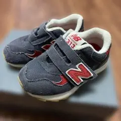 値下げ　13cm ニューバランス　 グレー/レッド スニーカー