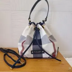 ブルーレーベル クレストブリッジ 2way ショルダーバッグ 巾着