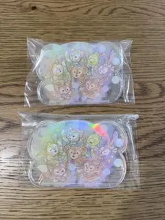 【美品】ダッフィー＆フレンズ 20周年 カラフルハピネス クリップ 2個セット