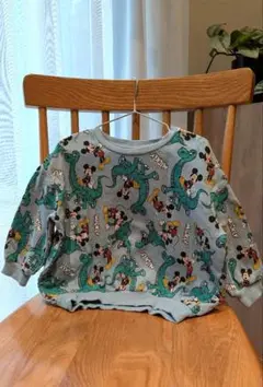 Disney ミッキーマウス トレーナー 100　水色!!