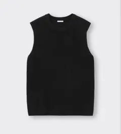 ウォッシャブルフレンチスリーブセーター　GU Sサイズ　ブラック