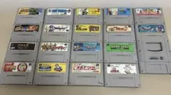 スーパーファミコン ソフト18本＋スーパーゲームボーイ まとめ売り ジャンク