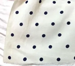 生地 黒の水玉 ドット柄