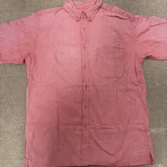 半袖チェックシャツ　M