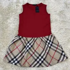 BURBERRY バーバリーロンドン　ノバチェック ノースリーブワンピース140